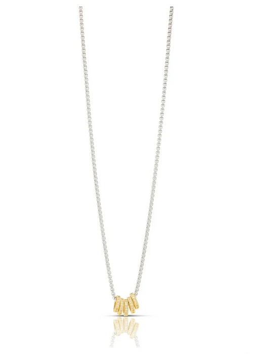 19" Greta Necklace (Two Toned)