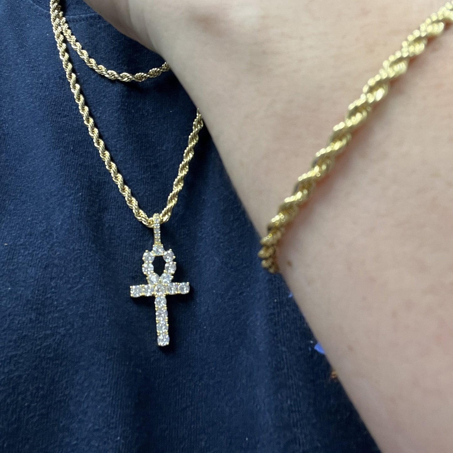 Gold French Rope Chain & Bracelet Bundle