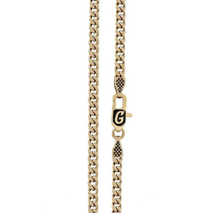 Crucifix and Lion Set in Yellow Gold