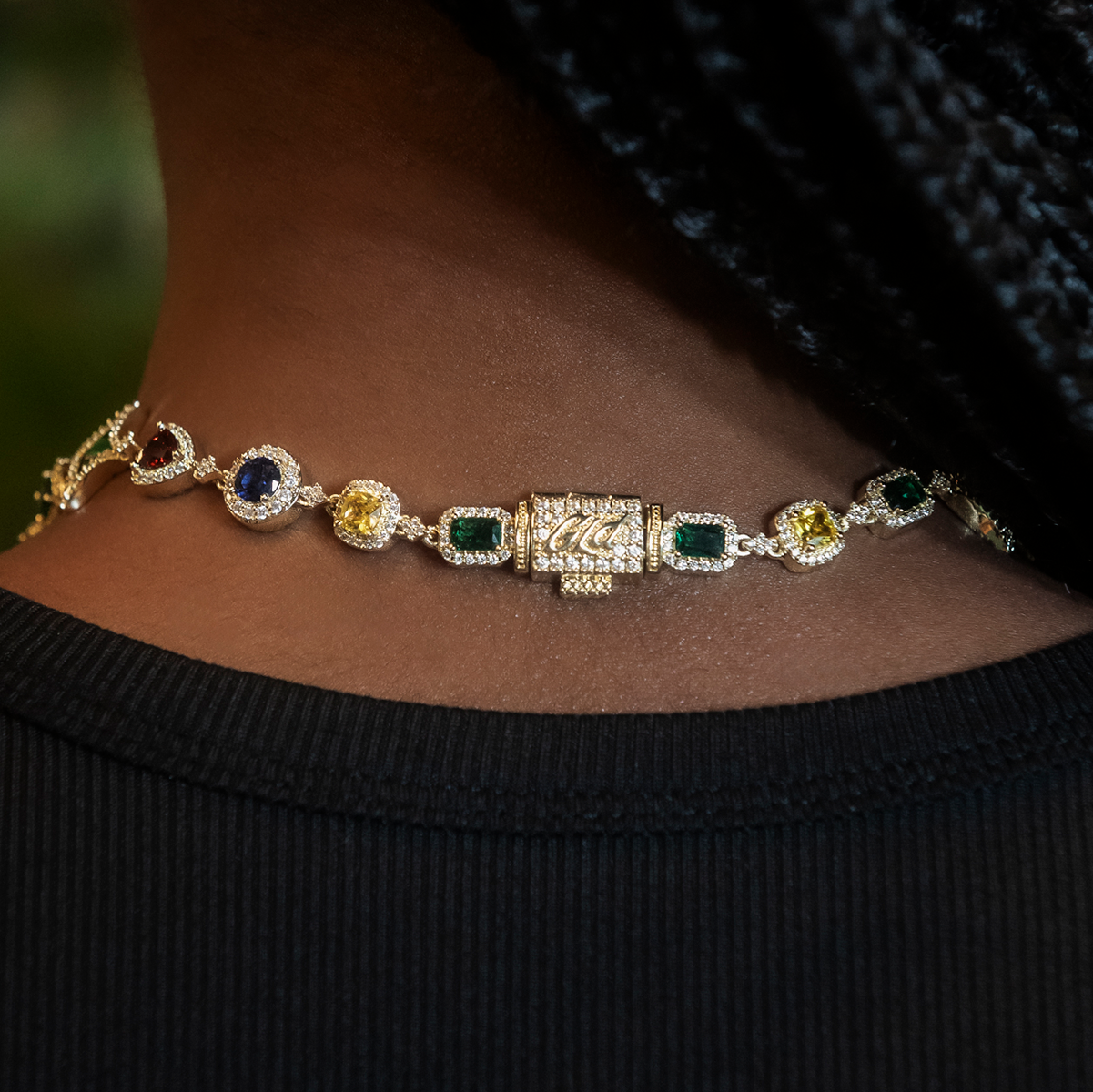 Colored Gemstone Necklace