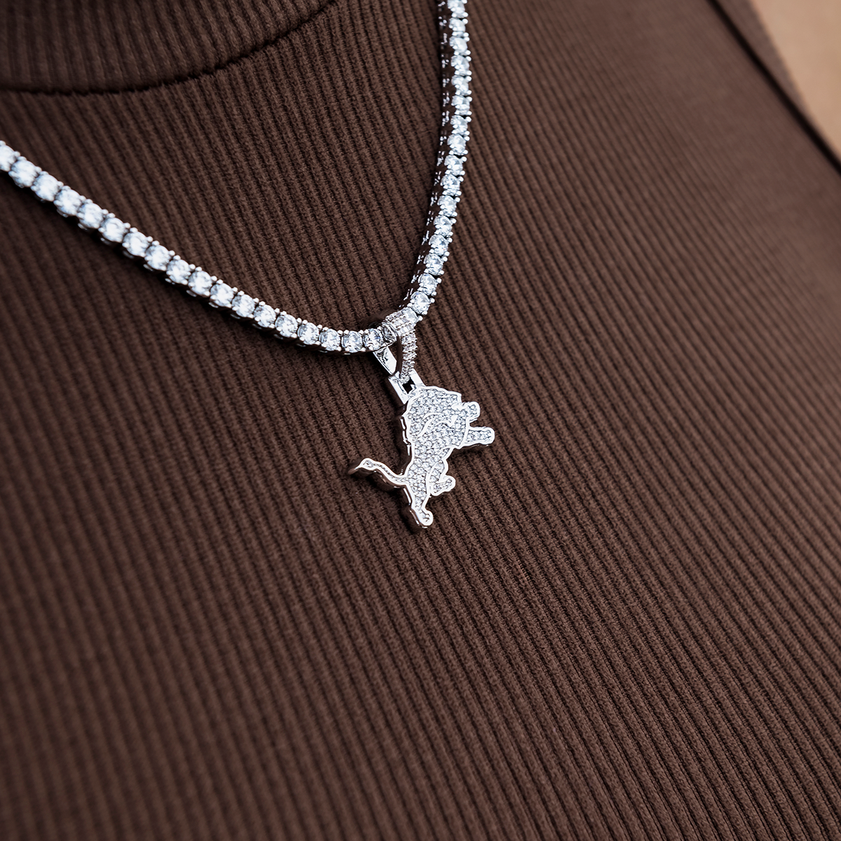 Detroit Lions Micro Logo Pendant