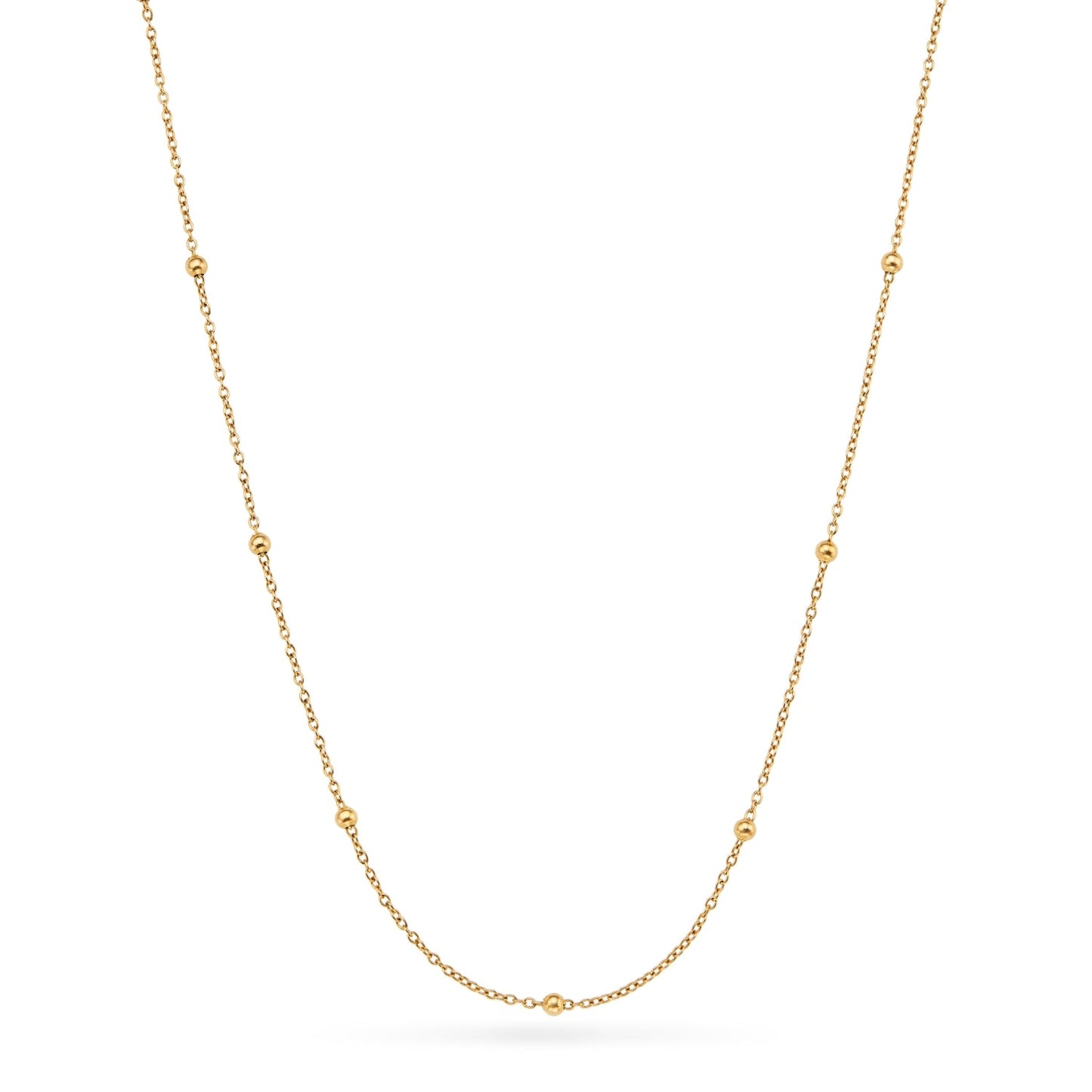 Written in The Sand Initial Necklace (Gold)