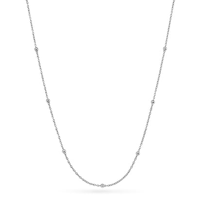 Written In The Stars Handwriting Tag Necklace (Silver)