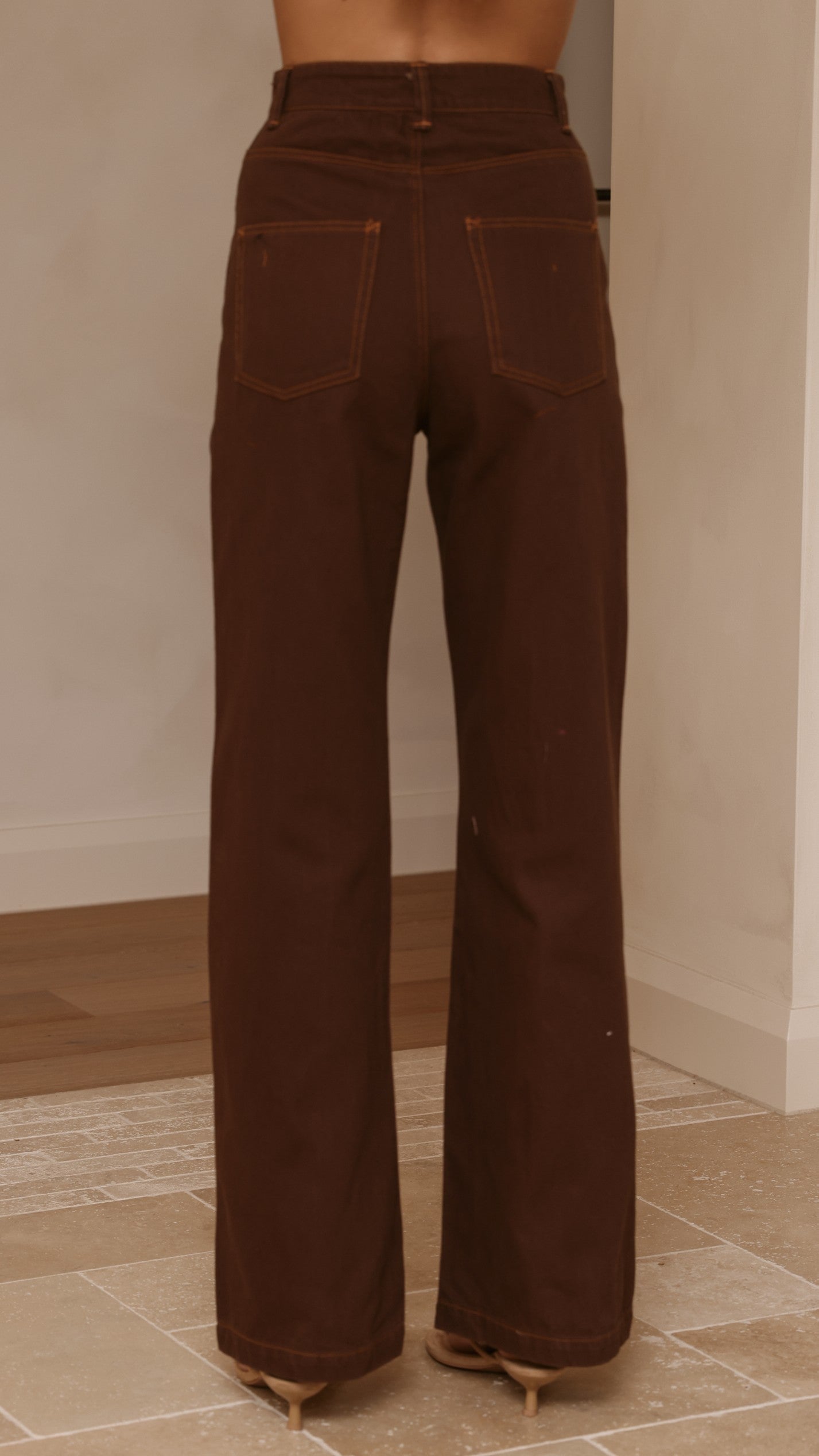 Badru Straight Leg Jeans - Chocolate Denim
