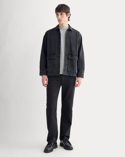 Denim Shacket | Washed Black