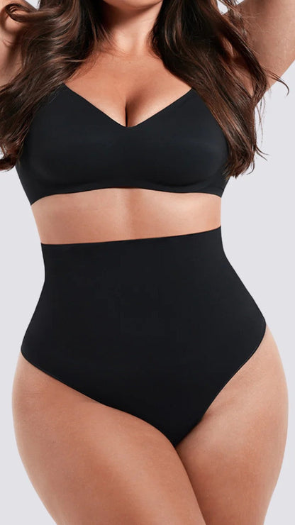 BZEZ Mid Fit Control Thong - Onyx