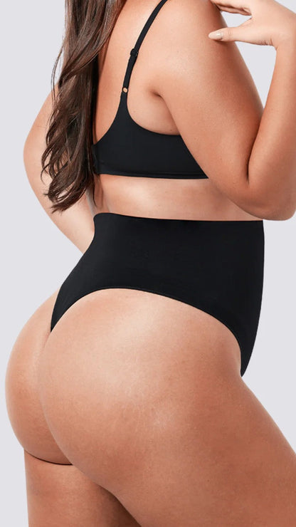 BZEZ Mid Fit Control Thong - Onyx