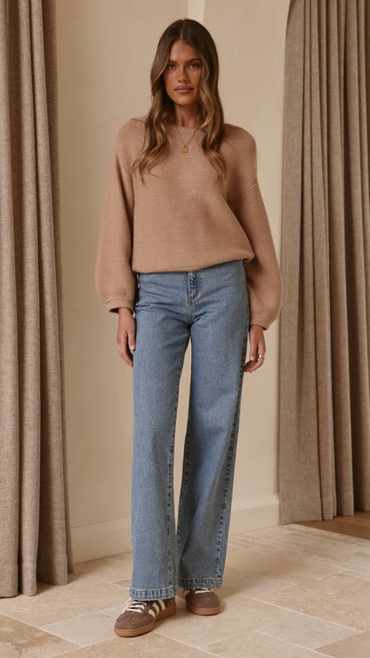 Carmel Knit - Tan