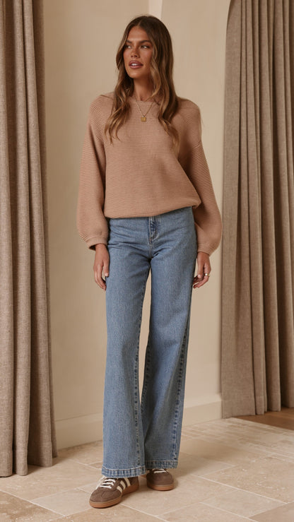 Carmel Knit - Tan