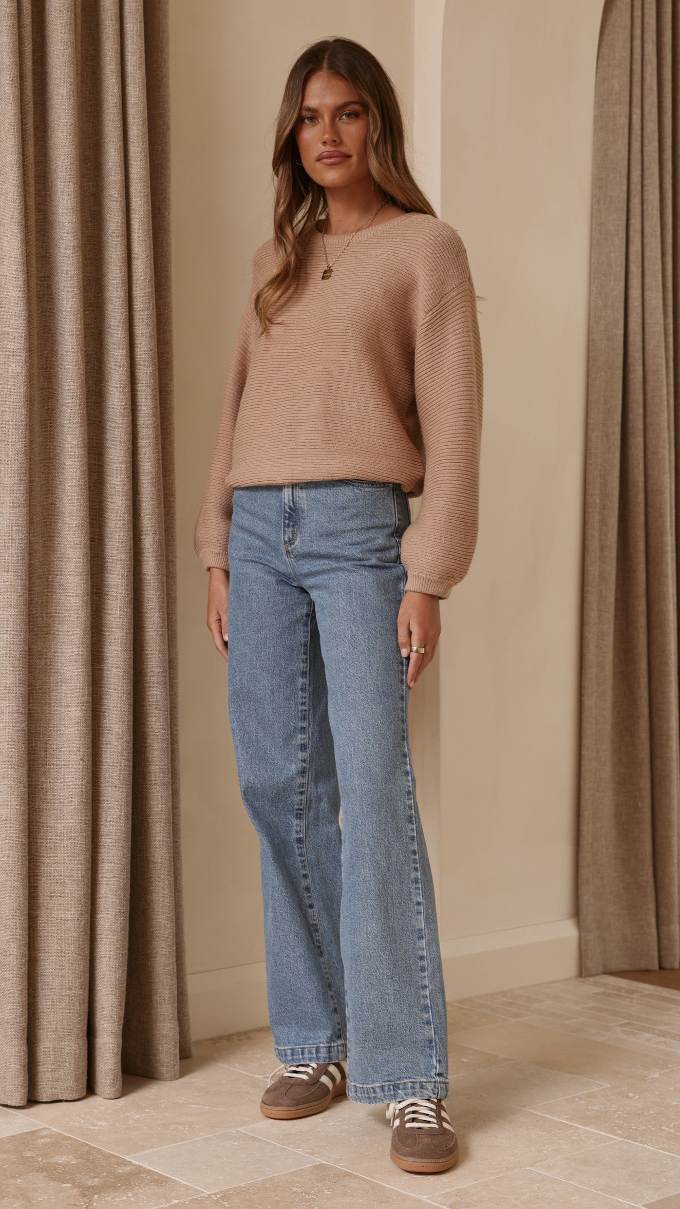Carmel Knit - Tan