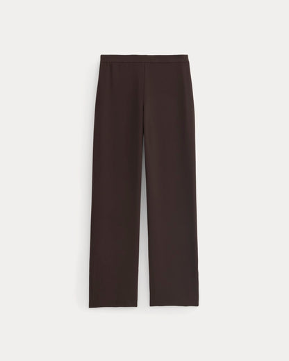 Drapey Crepe Pant | Dark Chocolate