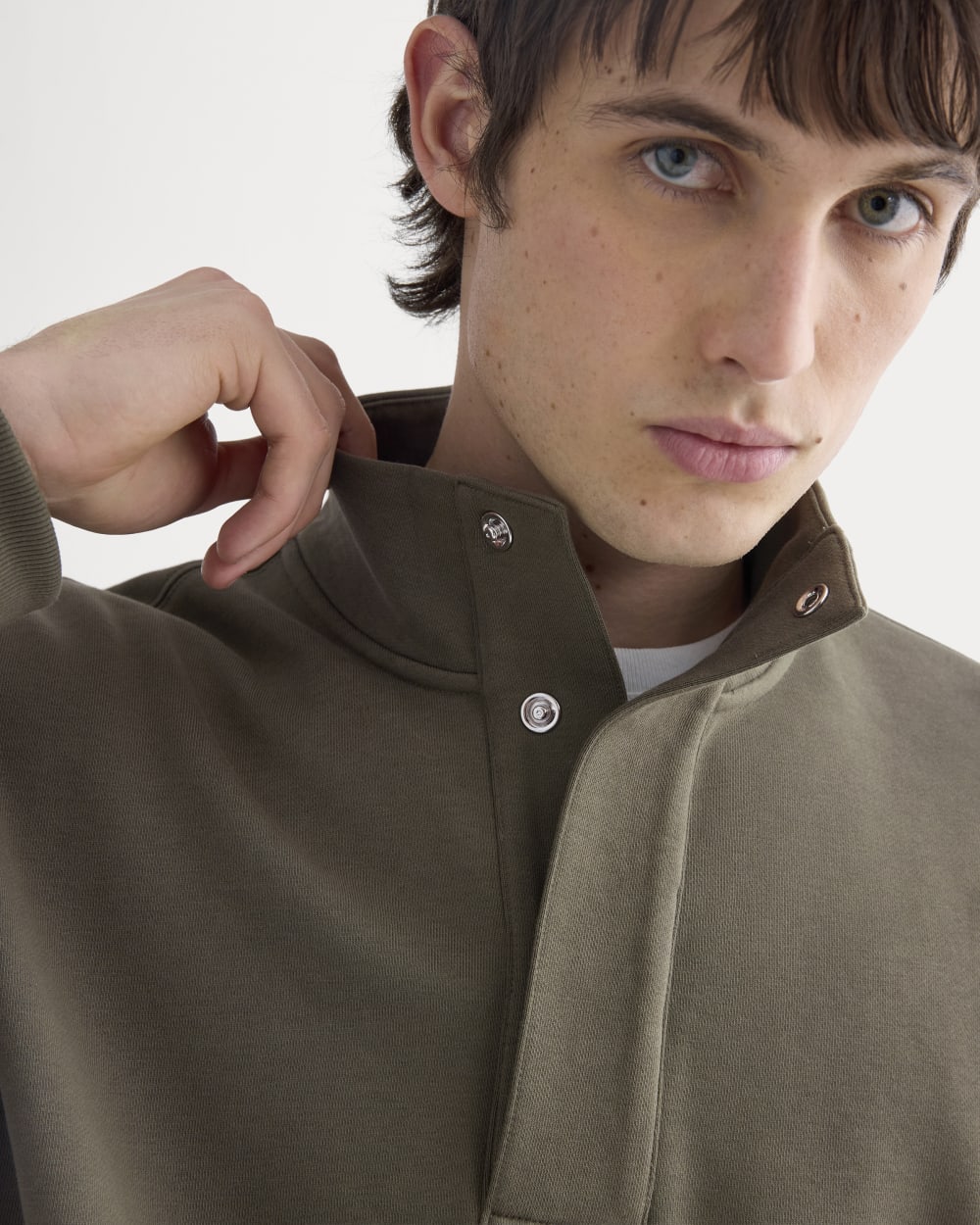 Off-Duty Terry Pullover | Olive Night