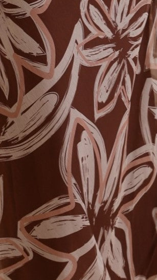 Adrianna Maxi Dress - Brown Floral