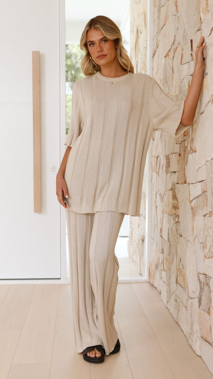 Bayu Knit Top - Cream