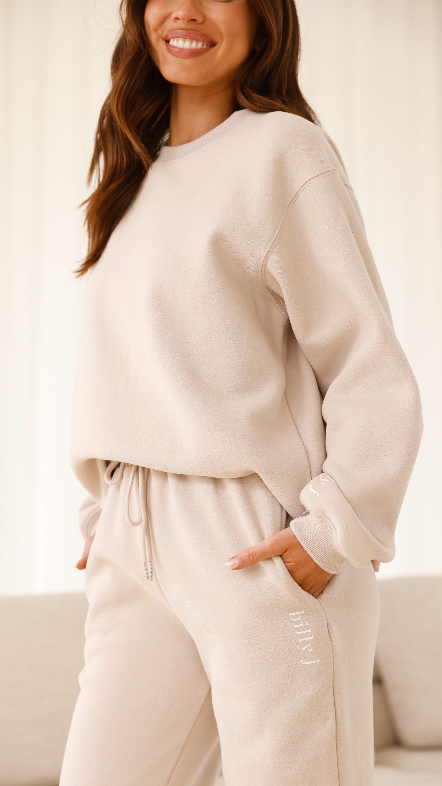 Billy J Trackie Pants - Beige