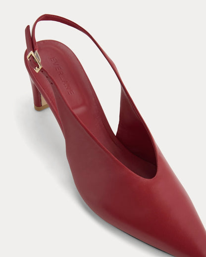 Pointed-Toe Slingback Heel | Rouge