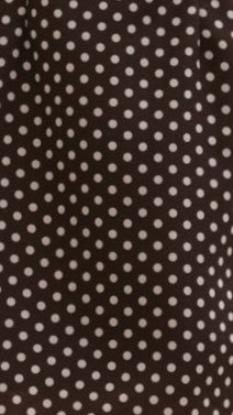 Adley Mini Dress - Brown Polka