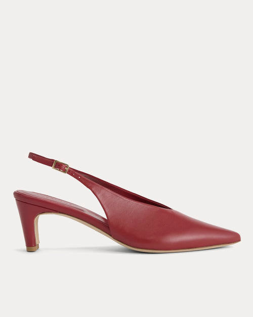 Pointed-Toe Slingback Heel | Rouge