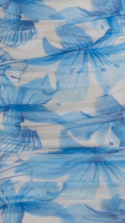 Aimee Strapless Top - Ocean Bloom