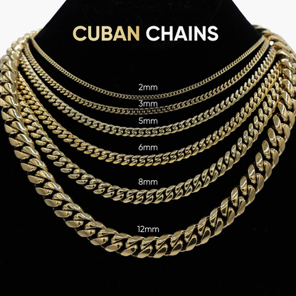 Diamond Cuban Link Chain in White Gold - 19mm