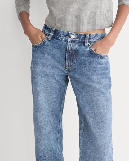 Everlane x Elena Bonvicini La Brea Low-Rise Baggy Jean | Blue Bird Indigo