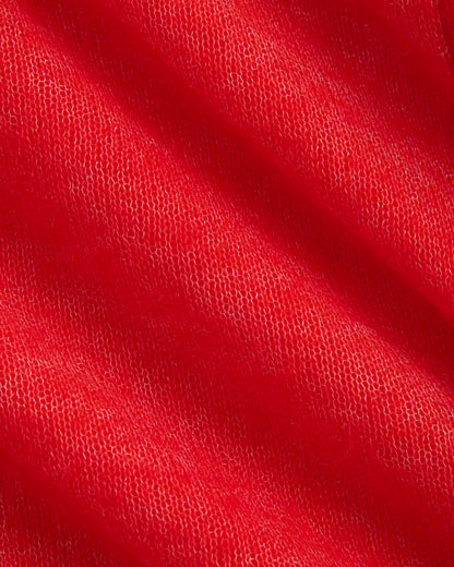 The Air Alpaca™ Short-Sleeve Cardigan | Fiery Red