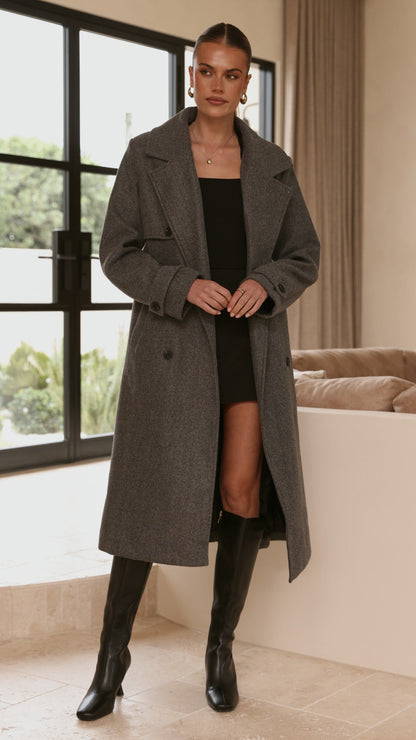 Aspen Coat - Charcoal