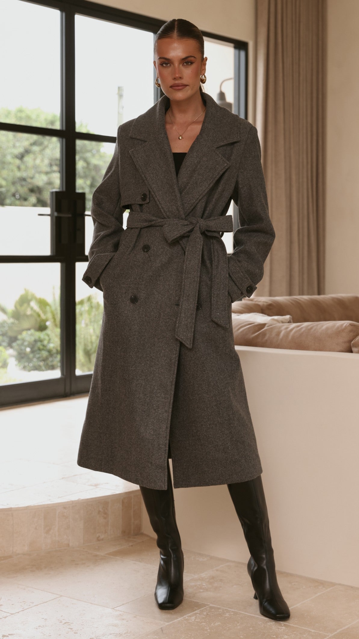 Aspen Coat - Charcoal