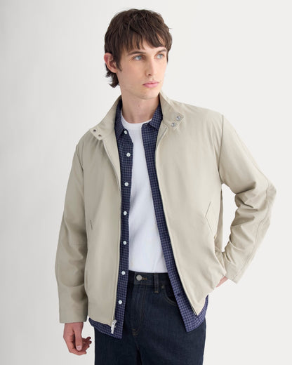 Re:Cycled Nylon Harrington Jacket | Trench Coat Khaki
