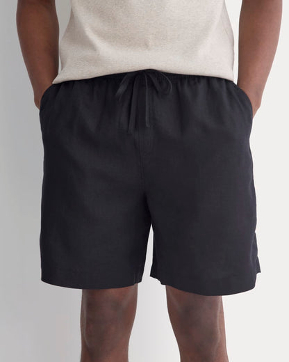 Linen Easy Short | Black