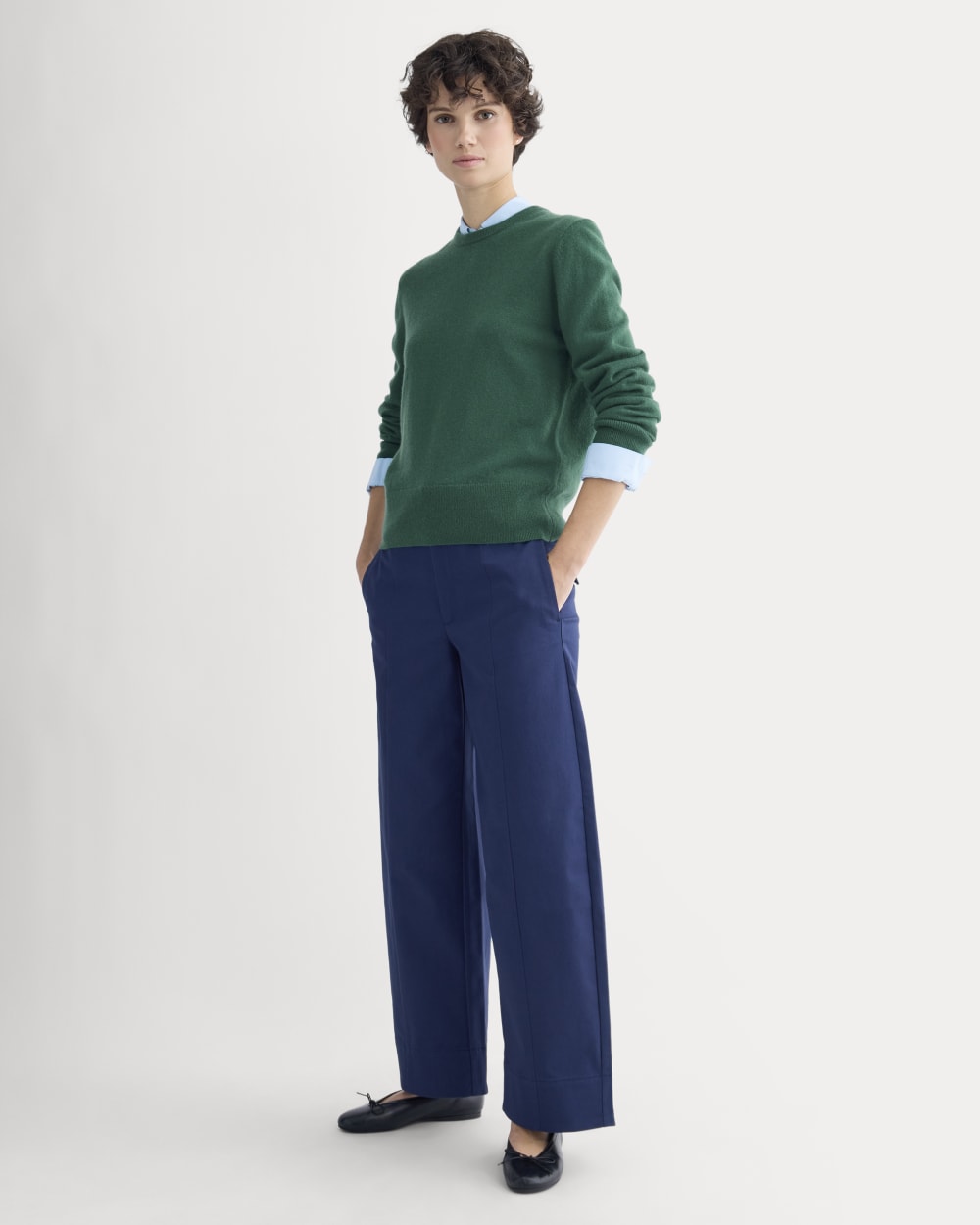 Seamed Balloon Pant | Navy