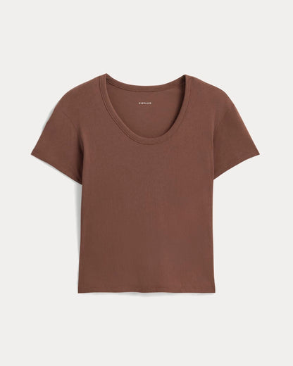 The Air Scoop-Neck Tee | Cedarwood