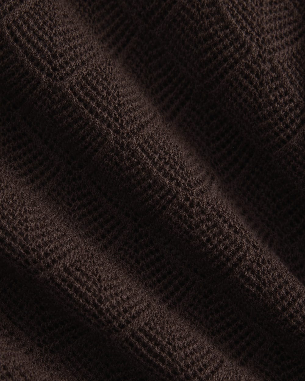 Open-Knit Resort Shirt | Coffee Bean