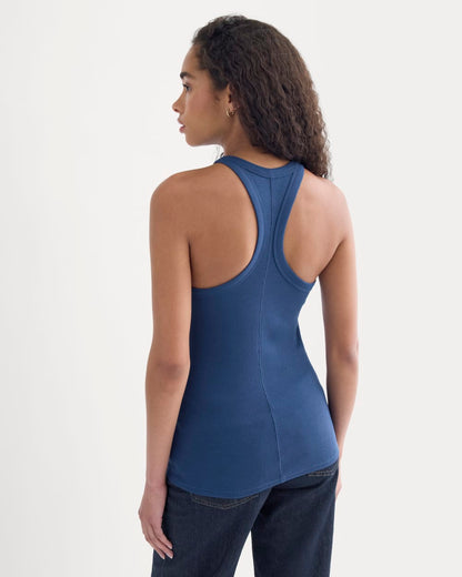 Luxe Rib Racerback Tank | Estate Blue