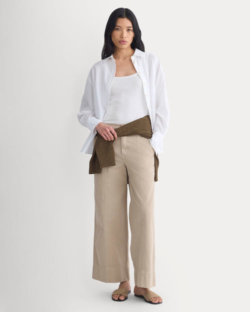 Seamed Wide-Leg Pant | Trench Coat Khaki