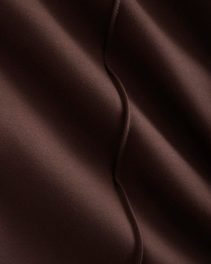 Ponte Wide-Leg Trouser | Dark Chocolate