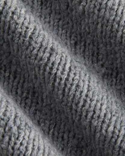 Rollneck Sweater | Heather Grey/Twist