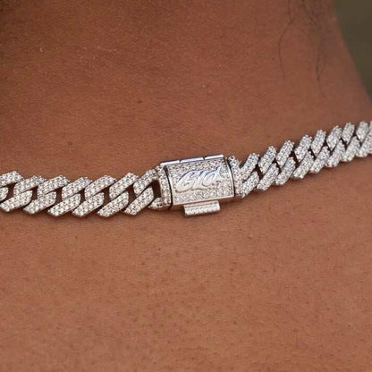 Diamond Cuban Necklaces Bundle in White Gold