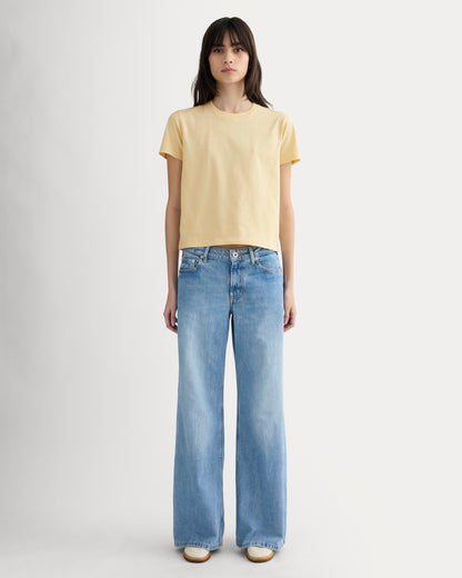 The Box-Cut Tee in Essential Cotton | Banana Crepe | No Pocket