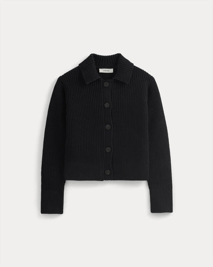 Shrunken Cardigan in Everyday Cotton | Black