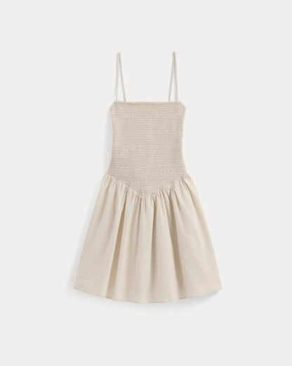 Gauze Smocked Mini Dress | Birch