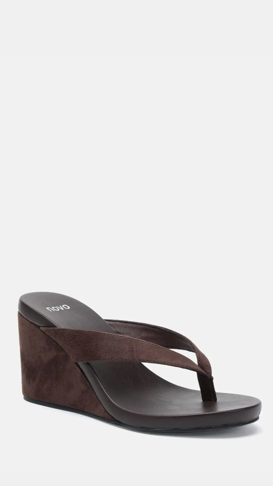 Baci Wedge - Espresso Suede