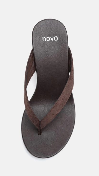 Baci Wedge - Espresso Suede