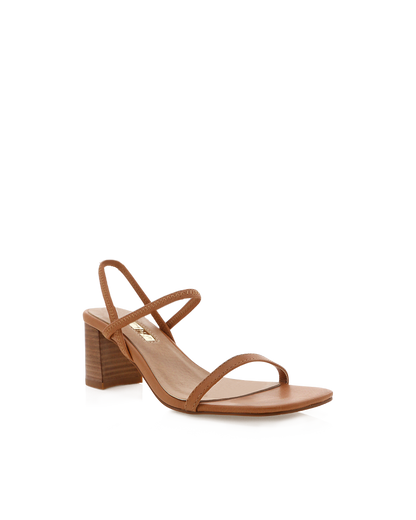 Balton Mule Heel - Sugar Brown / Natural