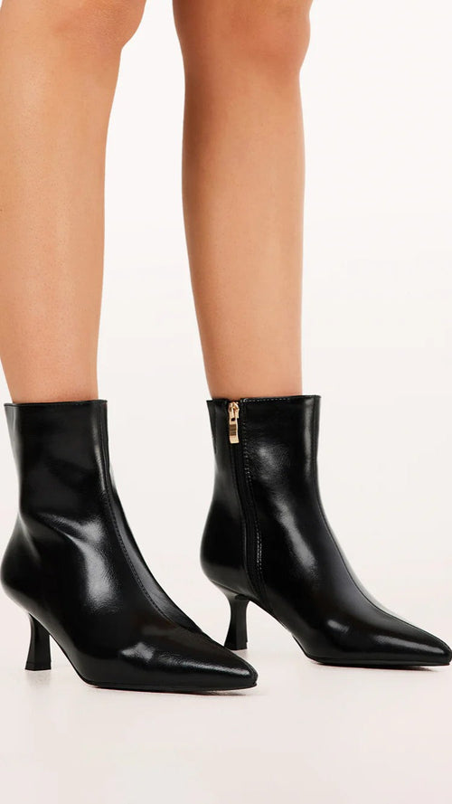 Carmella Boots - Black Shine