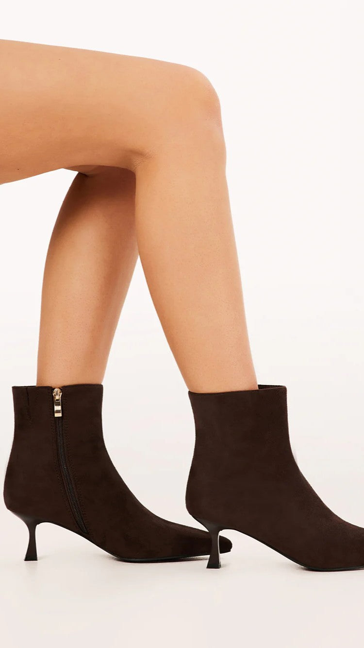 Carmella Boots - Dark Cacao Suede