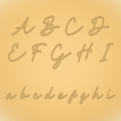 Written In The Stars Handwriting Tag Necklace (Gold)