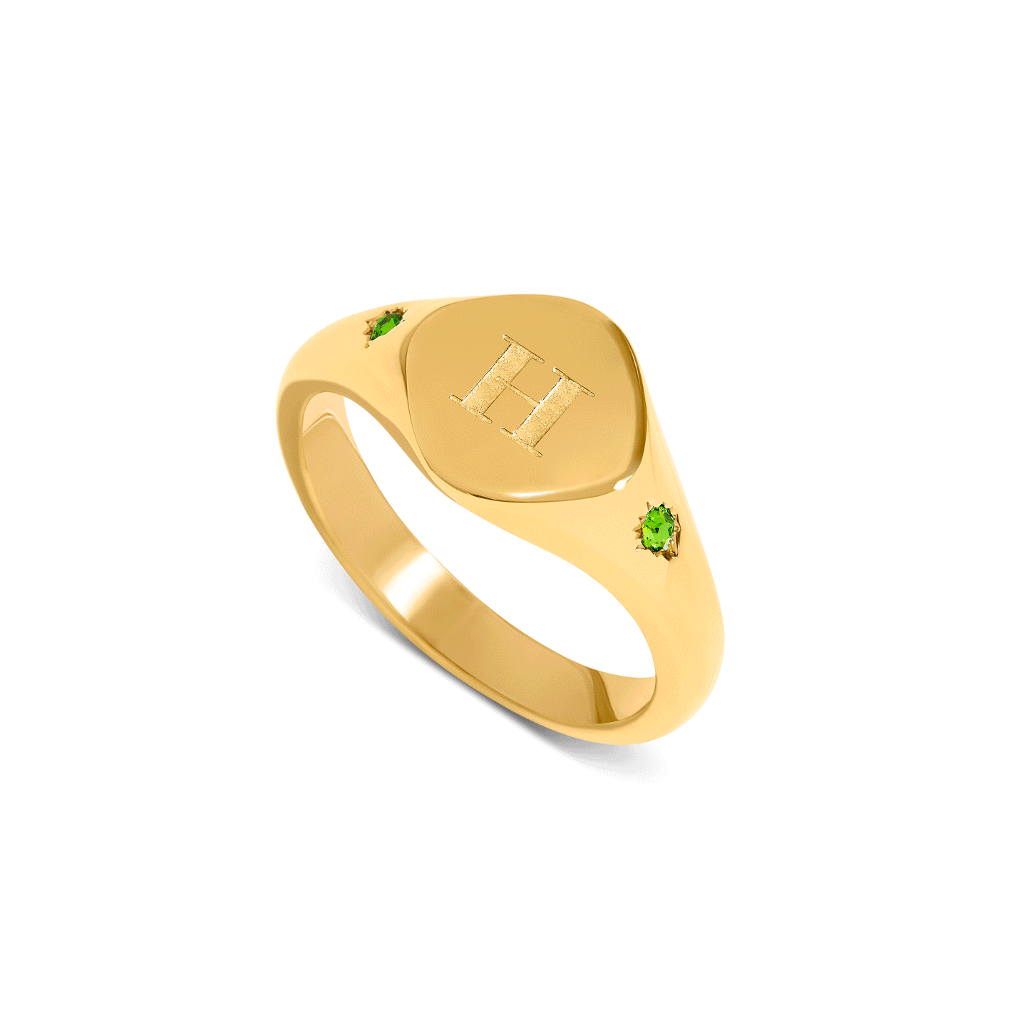 Written In The Stars Initial Signet Ring (Gold)