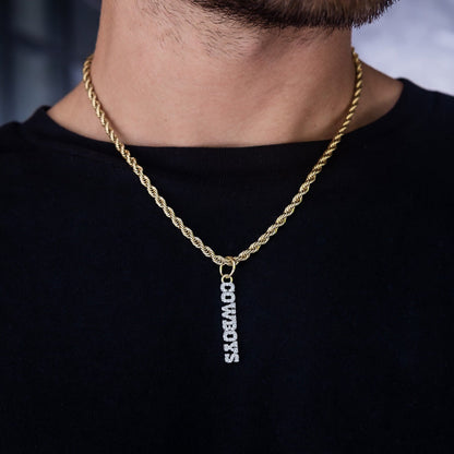 Dallas Cowboys Official NFL Wordmark Pendant