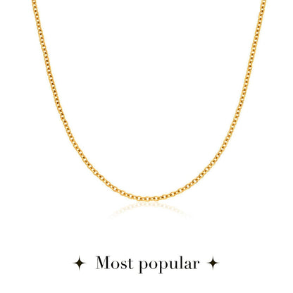 Written In The Stars Handwriting Tag Necklace (Gold)